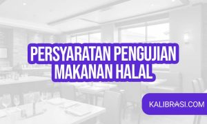 persyaratan pengujian makanan halal