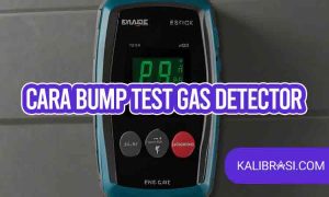 cara bump test gas detector