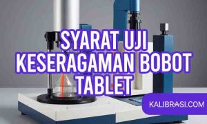 syarat uji keseragaman bobot tablet