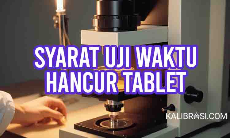 syarat uji waktu hancur tablet