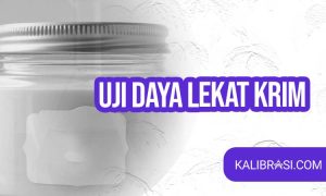 uji daya lekat krim