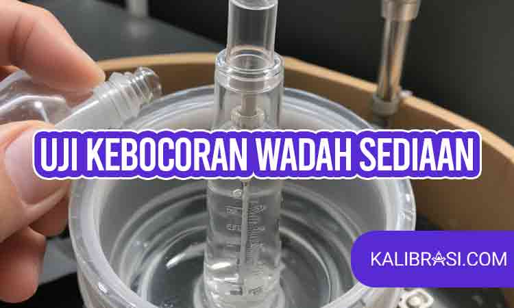 uji kebocoran wadah sediaan