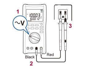 Contoh Sketsa Gambar Multimeter Digital