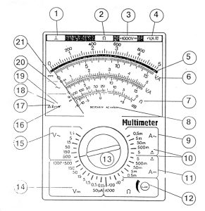 Contoh Sketsa Multimeter Analog