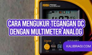 cara mengukur tegangan dc dengan multimeter analog