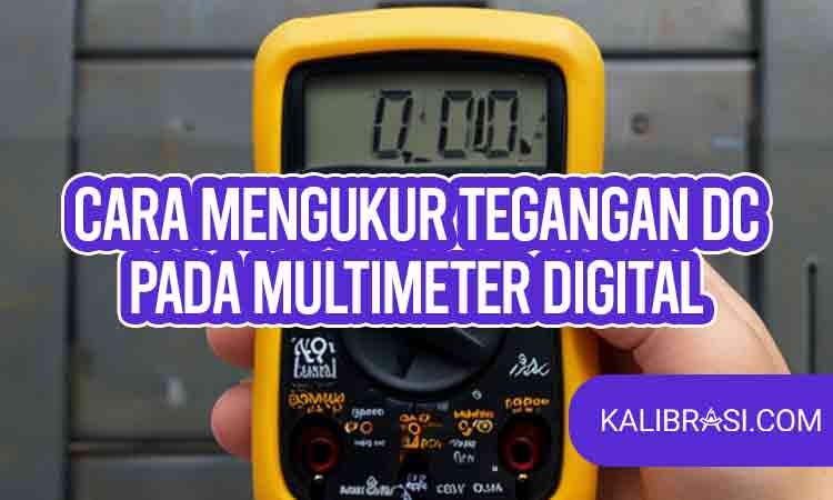 cara mengukur tegangan dc pada multimeter digital