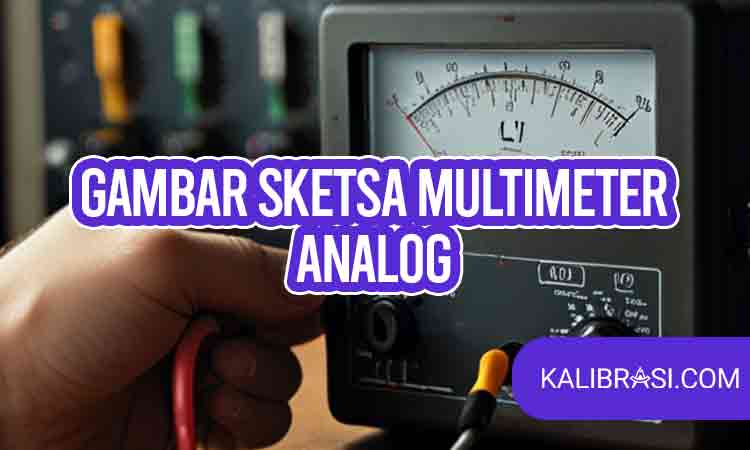 gambar sketsa multimeter analog