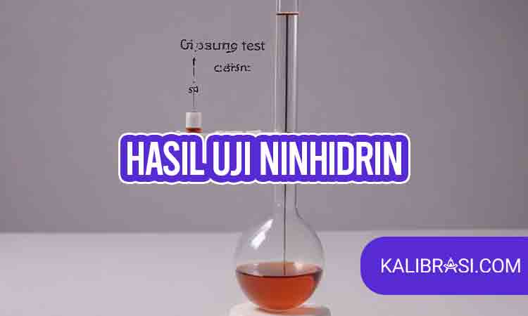 Hasil uji ninhidrin