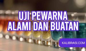 uji pewarna alami dan buatan