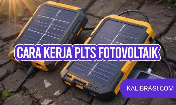 cara kerja PLTS fotovoltaik