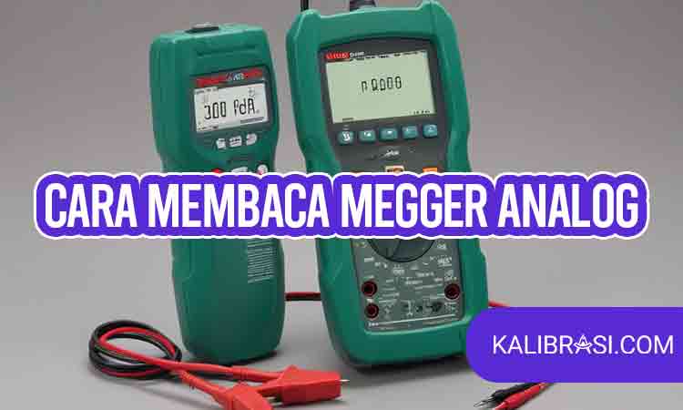 cara membaca megger analog