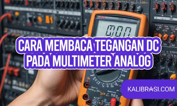 cara membaca tegangan dc pada multimeter analog