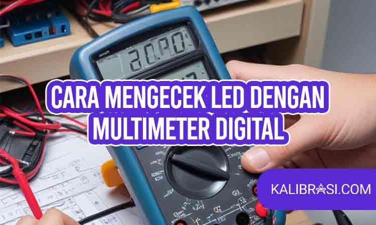 cara mengecek led dengan multimeter digital