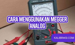 cara menggunakan megger analog