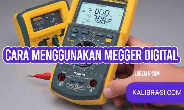 cara menggunakan megger digital