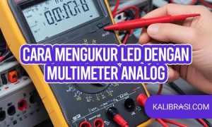 cara mengukur led dengan multimeter analog