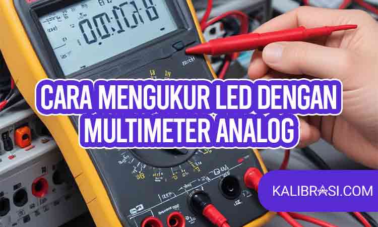 cara mengukur led dengan multimeter analog