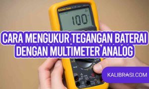 cara mengukur tegangan baterai dengan multimeter analog
