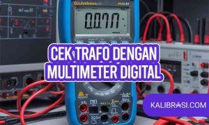 cek trafo dengan multimeter digital