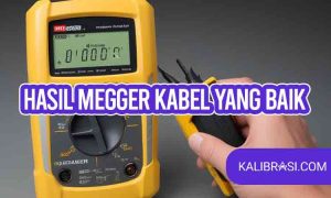 hasil megger kabel yang baik