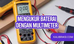 mengukur baterai dengan multimeter