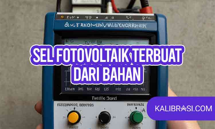 sel fotovoltaik terbuat dari bahan