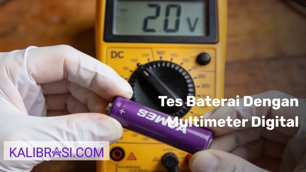 Tes Baterai Dengan Multimeter Digital